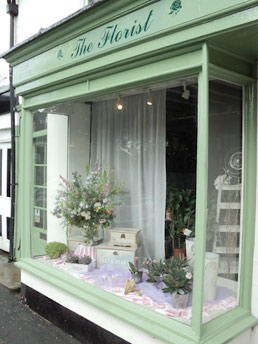 the florist shop window